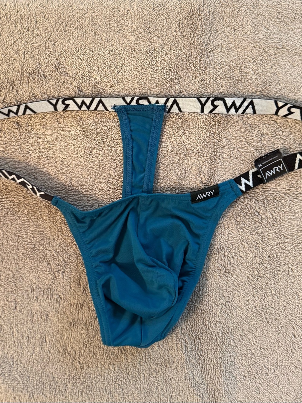 Awry Men’s Blue Modern Thong - Medium